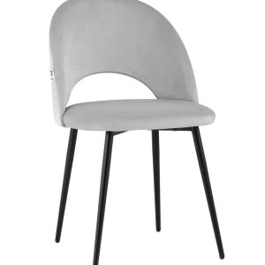 Стул Меган велюр светло-серый
