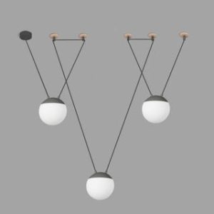 Подвесной светильник MINE SPACE серый 3 LUCES PERSONALIZADO