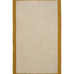Ковер Nalim бежево-горчичного цвета 100% хлопок 90 х 150 см
