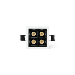 Встраиваемый светильник TROOP 4x2W бело-черный 48є 4000K CRI90