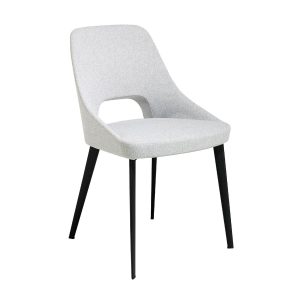 Обеденный стул A203 /4101 серый тканевый на металлических ножках