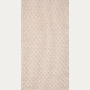 Ковер Mascarell из хлопка и полиэстера белого цвета 70 x 140 см