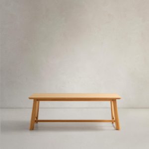 Стол Idun из шпона и массива дуба с натуральной отделкой 200x100см