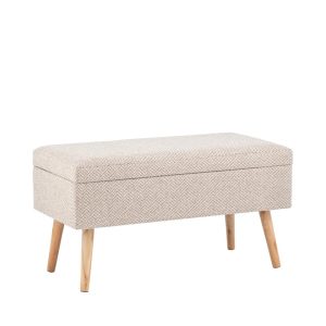 Банкетка Сторми с ящиком бежевый