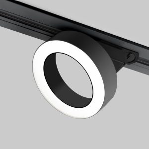 Трековый светодиодный светильник для однофазного шинопровода Spila черный 12W
            4200K 85079/01