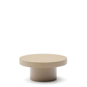 Aiguablava Журнальный столик бежевый цементный Ø66 см