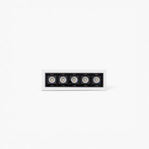 Встраиваемый светильник TROOP 5x2W бело-черный 36° 2700K CRI90