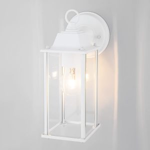 Уличный настенный светильник Brick белый IP33 1008D белый