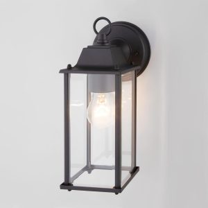 Уличный настенный светильник Brick черный IP33 1008D черный