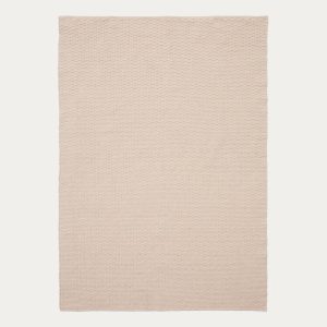 Ковер Mascarell из хлопка и полиэстера белого цвета 160 x 230 см