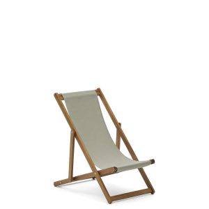 Adredna Детское складное кресло-шезлонг зеленого цвета из акации