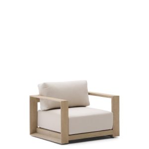 Кресло Ambra из массива акации со светлой отделкой