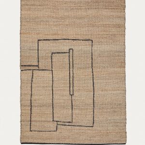 Ковер Velira из джута с графическим рисунком 200 x 300 см