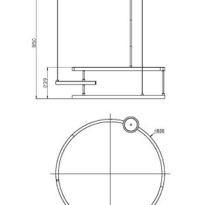 Подвесной светильник Maytoni MOD016PL-L52BK