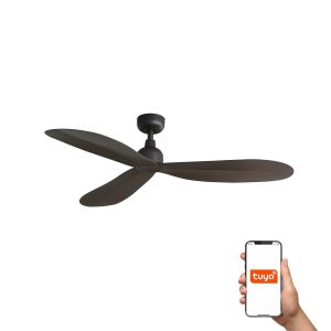 Вентилятор PALMA M Коричневый IP44 TUYA