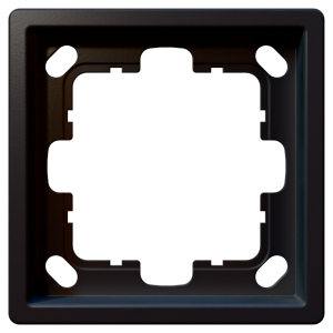 Рамка 1-кратная - FD (черный матовый - soft touch)