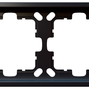 Рамка 2-кратная - FD (черный матовый - soft touch)