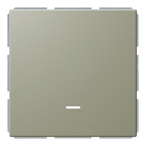 Выключатель 1-клавишный 10A проходной с LED-подсветкой с клавишей - FD (тауп матовый - soft touch)