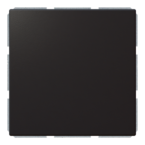 Выключатель 1-клавишный 10A проходной с клавишей - FD (черный матовый - soft touch)