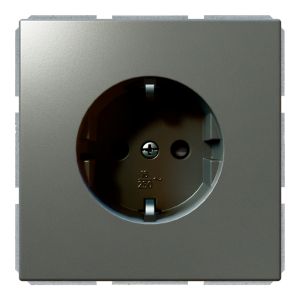 Розетка SCHUKO® 16A со шторками - FD (никель)