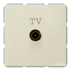 Розетка TV оконечная с накладкой - FD (сахара)