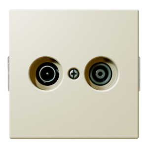 Розетка TV-FM проходная с накладкой - FD (сахара)