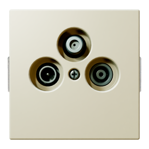 Розетка TV-FM-SAT оконечная с накладкой - FD (сахара)