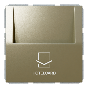 Отельный карточный выключатель 10A с накладкой - FD, (бронза)