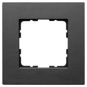 Рамка 1-кратная из алюминия - G-Metal (черный)