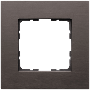Рамка 1-кратная из алюминия - G-Metal (коричневый)
