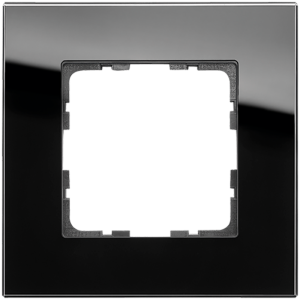 Рамка 1-кратная из стекла - G-Glass (черный)