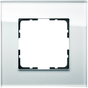 Рамка 1-кратная из стекла - G-Glass (белый)
