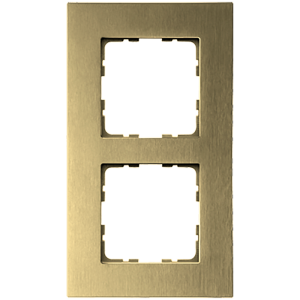 Рамка 2-кратная из алюминия - G-Metal (шампань)