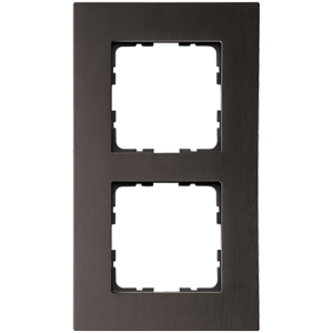 Рамка 2-кратная из алюминия - G-Metal (коричневый)