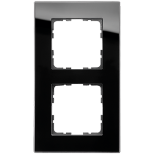 Рамка 2-кратная из стекла - G-Glass (черный)
