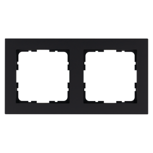 Рамка 2-кратная - G-Classic (черный матовый - soft touch)