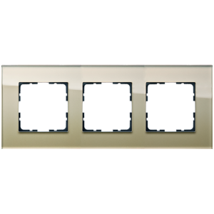 Рамка 3-кратная из стекла - G-Glass (шампань)