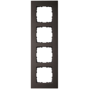 Рамка 4-кратная из алюминия - G-Metal (черный)