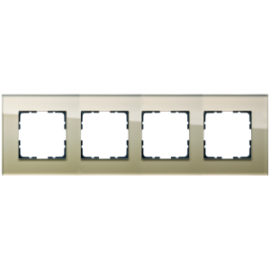 Рамка 4-кратная из стекла - G-Glass (шампань)