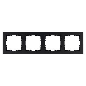 Рамка 4-кратная - G-Classic (черный матовый - soft touch)