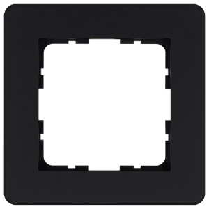 Рамка 1-кратная - G-Flex (черный матовый - soft touch)