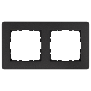 Рамка 2-кратная - G-Flex (антрацит)