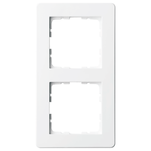 Рамка 2-кратная - G-Flex (белый глянцевый)