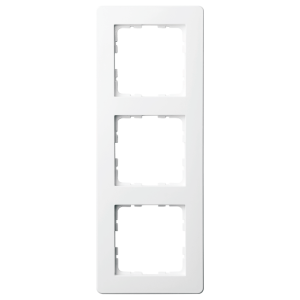 Рамка 3-кратная - G-Flex (белый глянцевый)