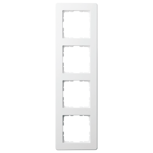 Рамка 4-кратная - G-Flex (белый глянцевый)