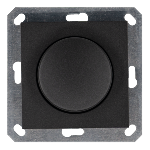 Универсальный диммер 3-500 Вт, Led 3-250Вт, HV - 500Вт, с накладкой - G (антрацит)