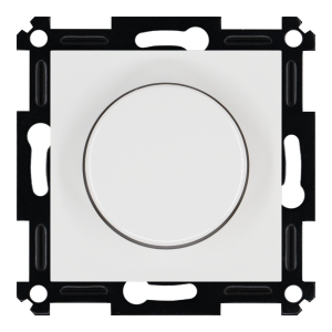 Универсальный диммер 3-500 Вт, Led 3-250Вт, HV - 500Вт, с накладкой - G (белый глянцевый)