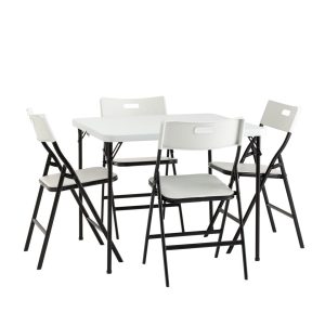 Комплект раскладного стола и стульев Кейт белый