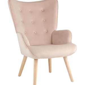 Кресло Хью велюр бежевый