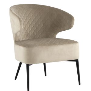 Кресло лаунж Royal велюр бежевый